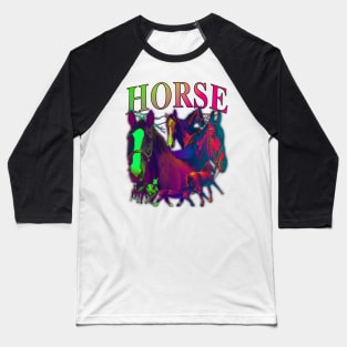 Horse Tie Dye Baseball T-Shirt